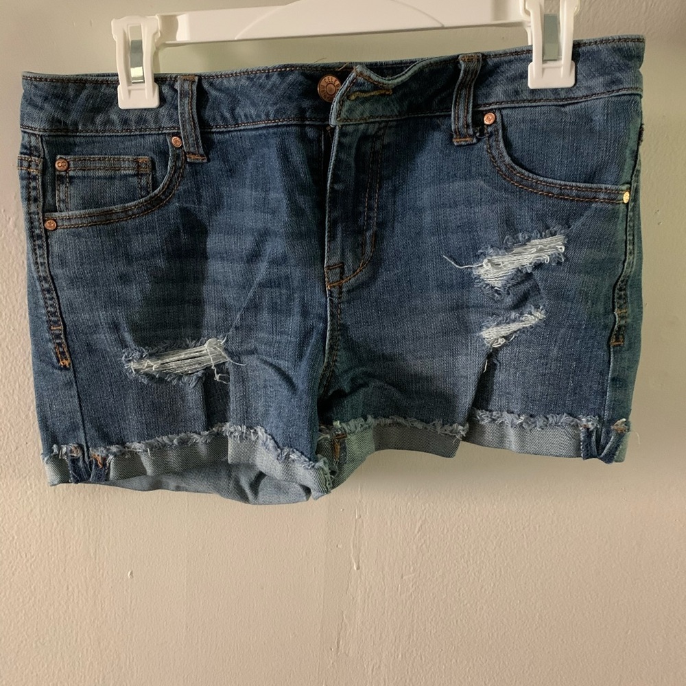 Denim shorts